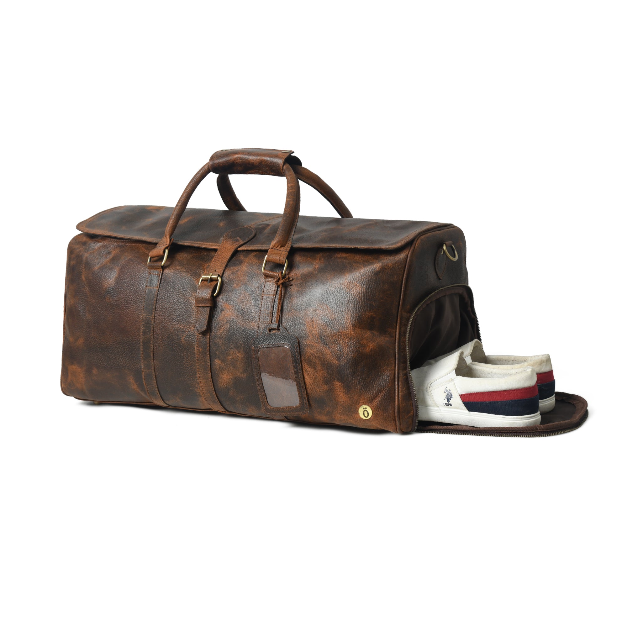 Lennon Leather Duffle Bag - DÖTCH CLUB