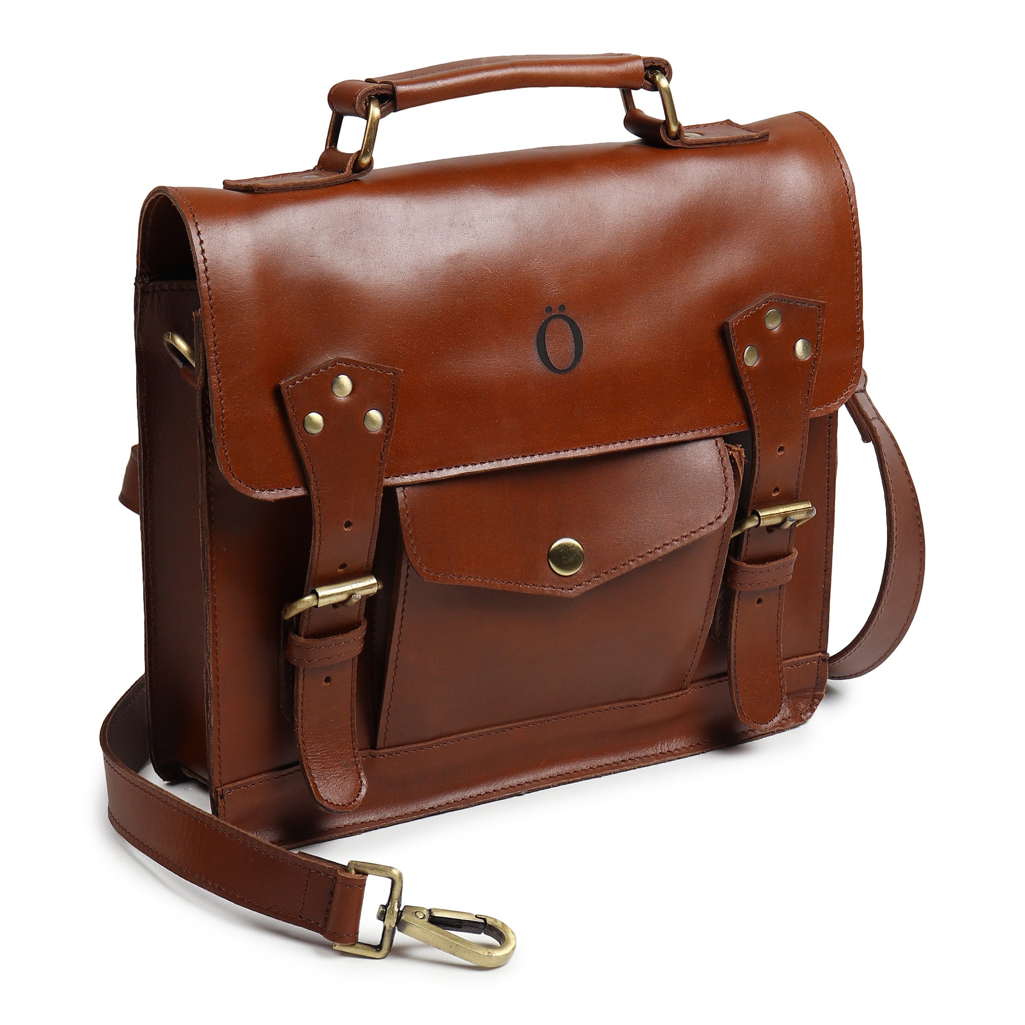 Emily Leather Satchel Bag - DÖTCH CLUB