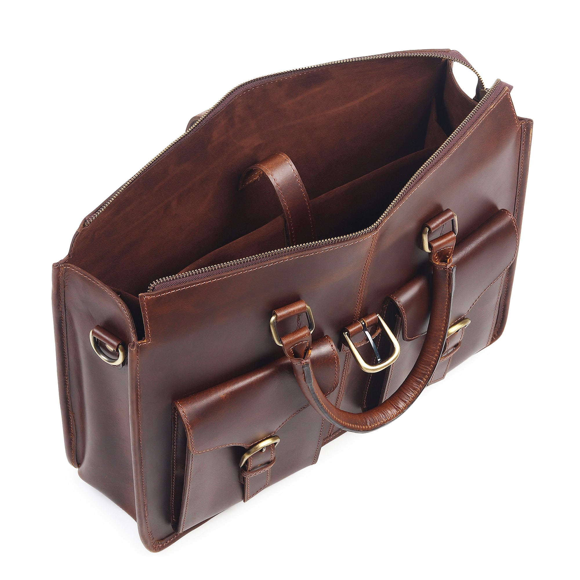Garrison Leather Laptop Messenger Bag