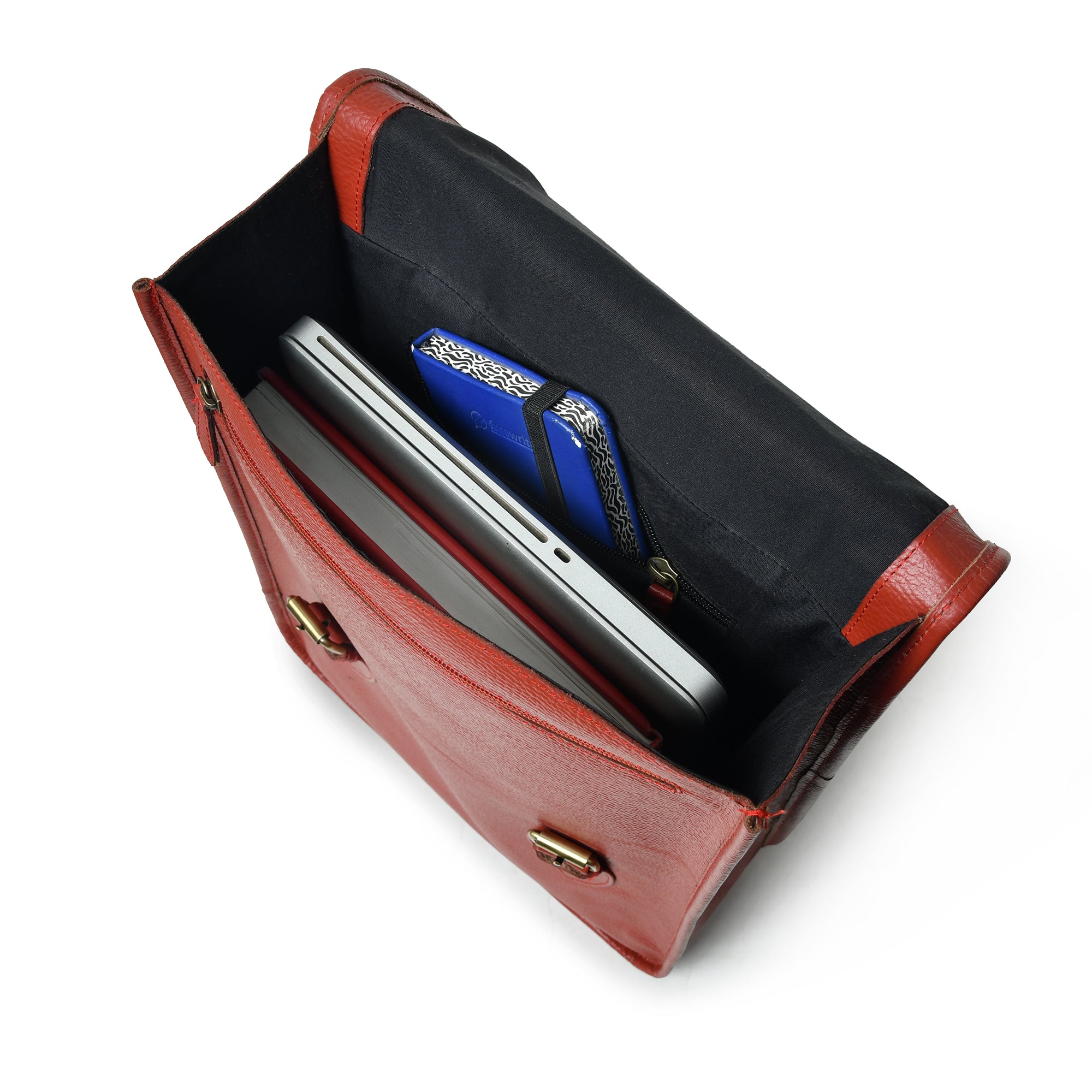Penny Leather Backpack- Red - DÖTCH CLUB