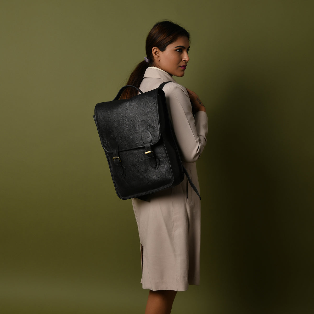 ■FANCY CLUB■ DOT ROUND BACKPACK (black) d232aefbdf07da578a5f6dc3706c41
