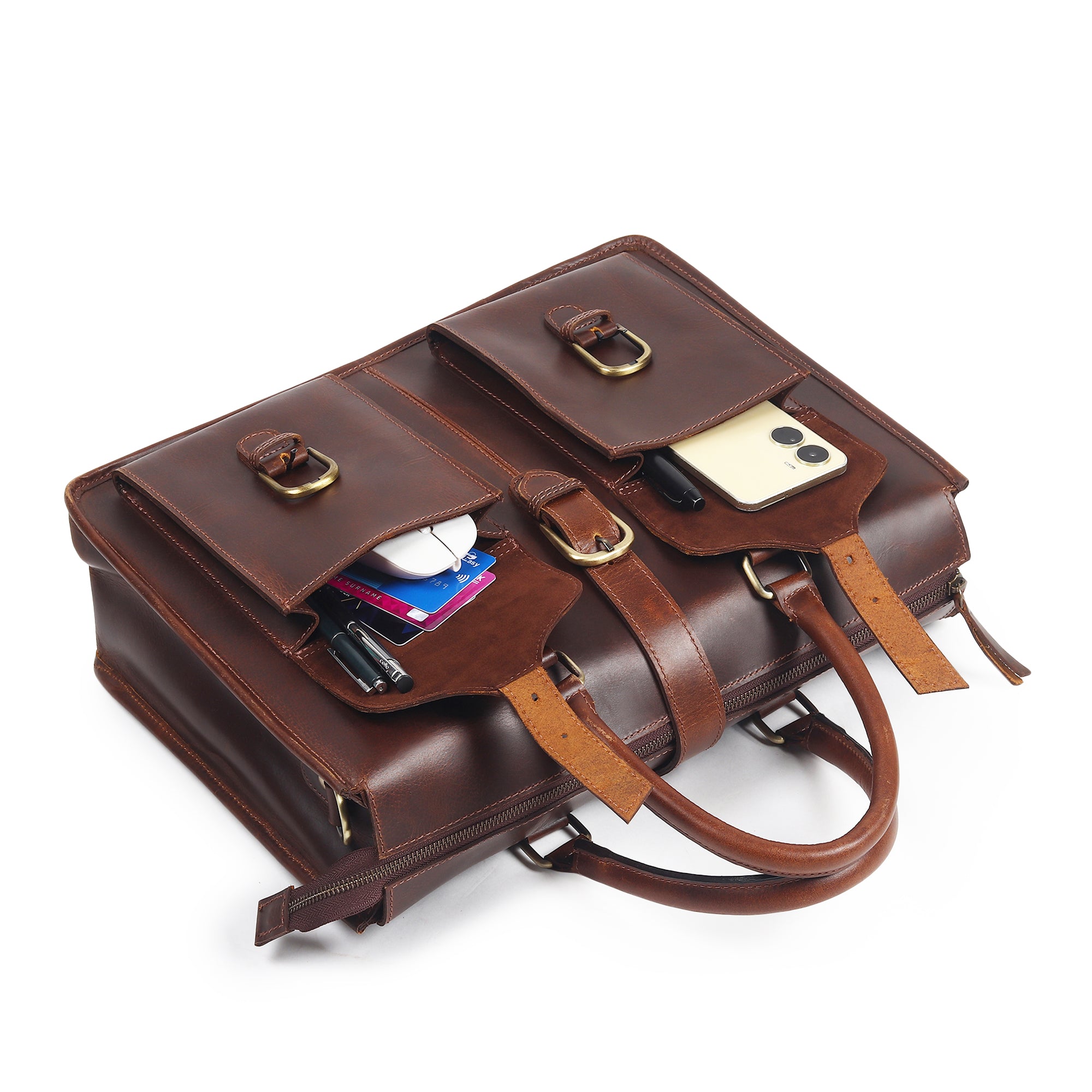 Garrison Leather Laptop Messenger Bag