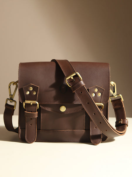 Anida Leather Satchel Bag