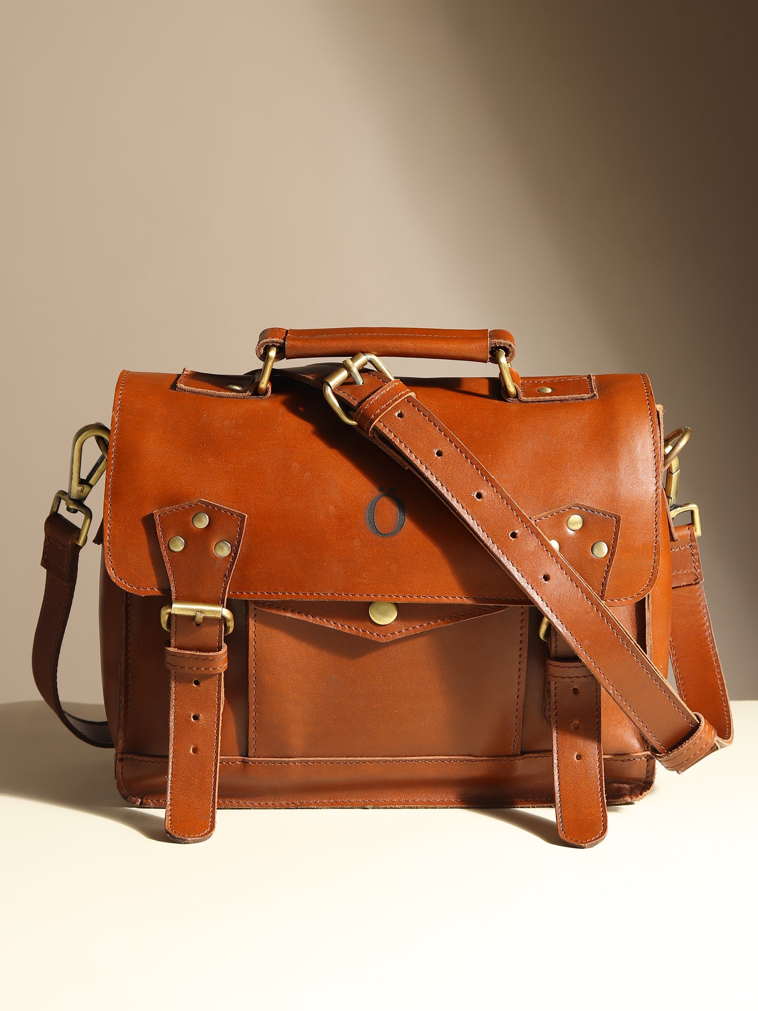 Emily Leather Satchel Bag - DÖTCH CLUB