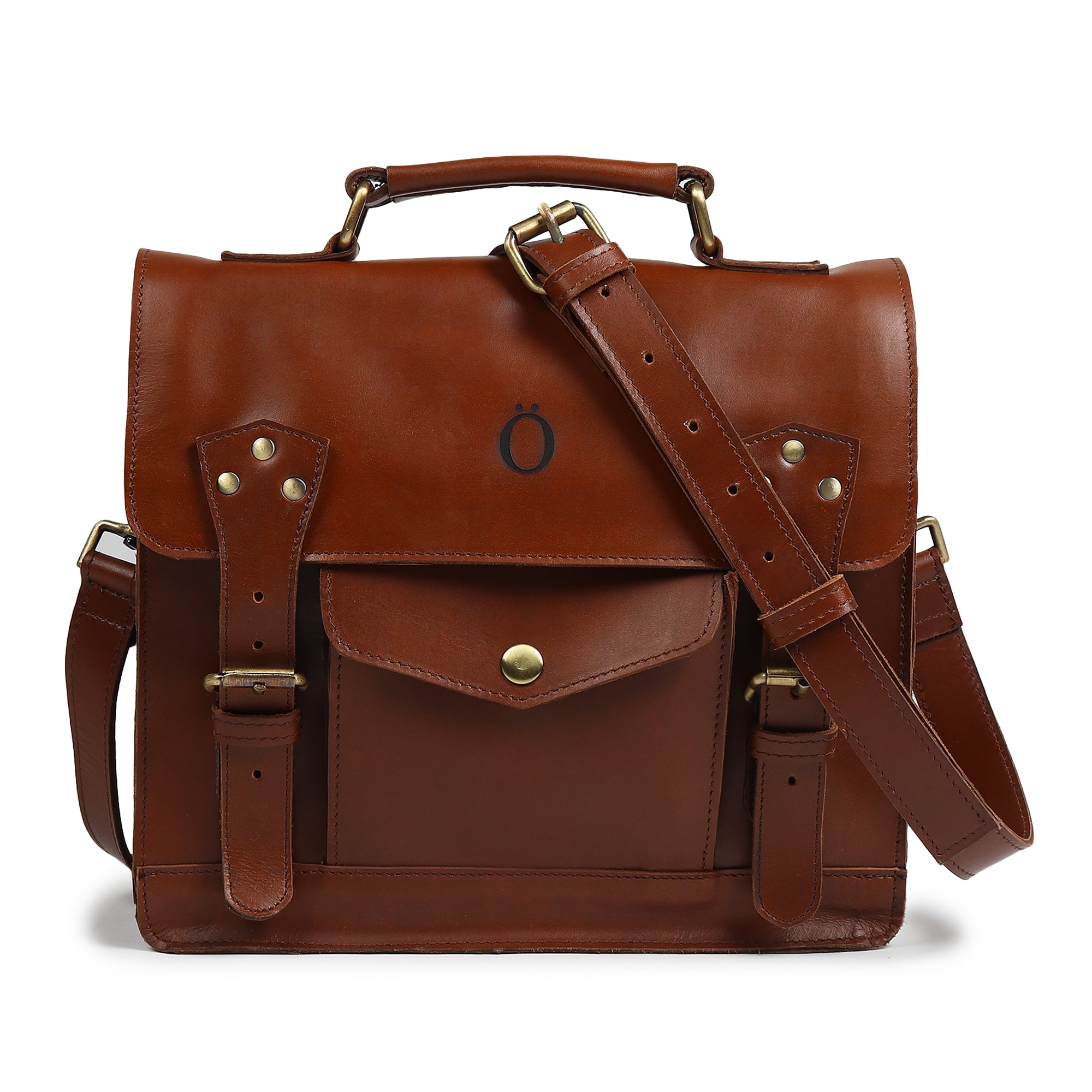 Emily Leather Satchel Bag - DÖTCH CLUB
