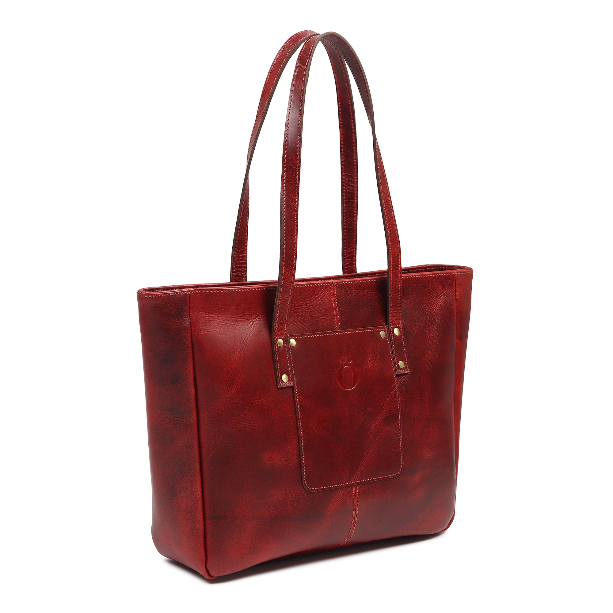 Handmade Everyday Leather Tote Bag – Full-Grain Leather for Women & Work - DÖTCH CLUB