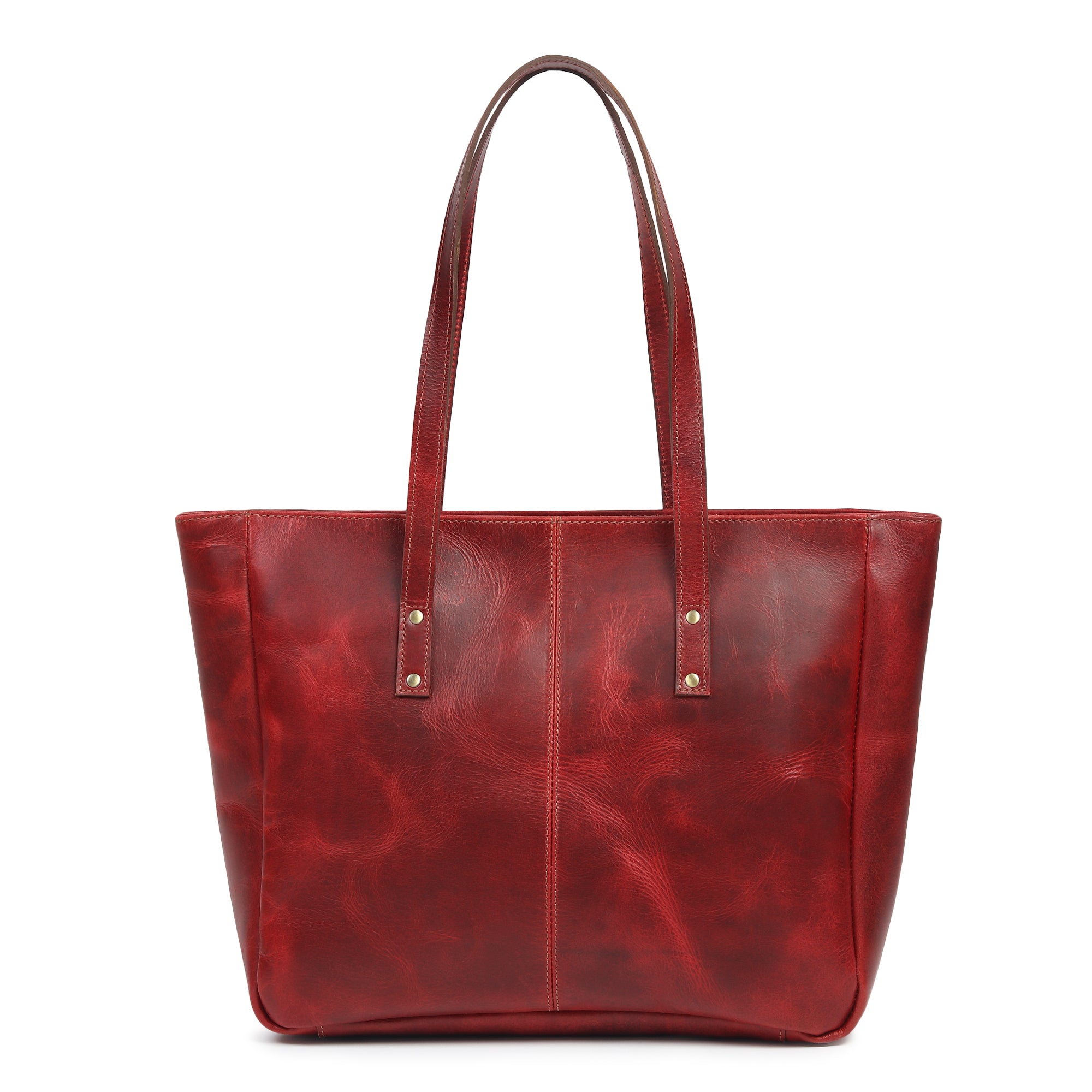 Handmade Everyday Leather Tote Bag – Full-Grain Leather for Women & Work