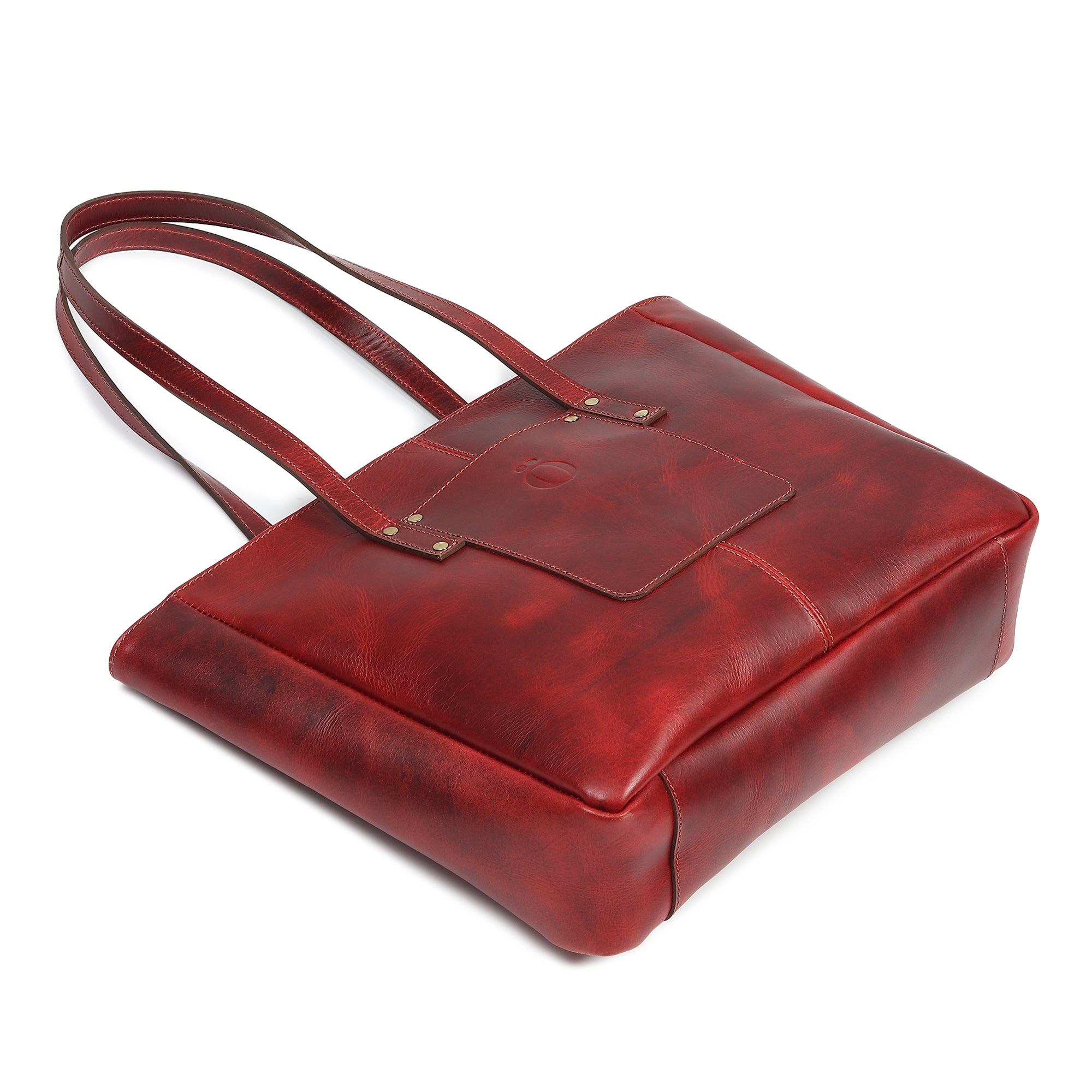 Handmade Everyday Leather Tote Bag – Full-Grain Leather for Women & Work