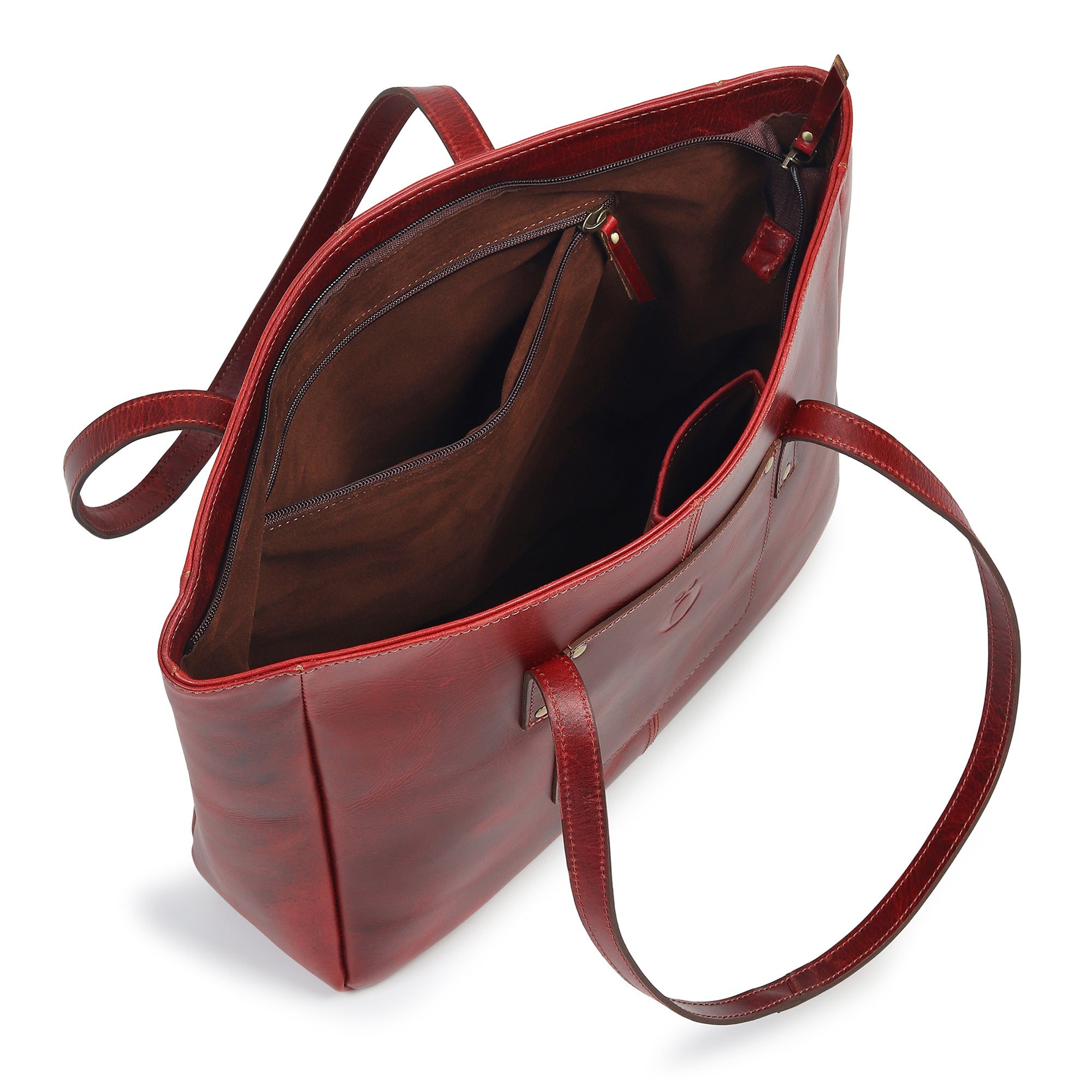Handmade Everyday Leather Tote Bag – Full-Grain Leather for Women & Work