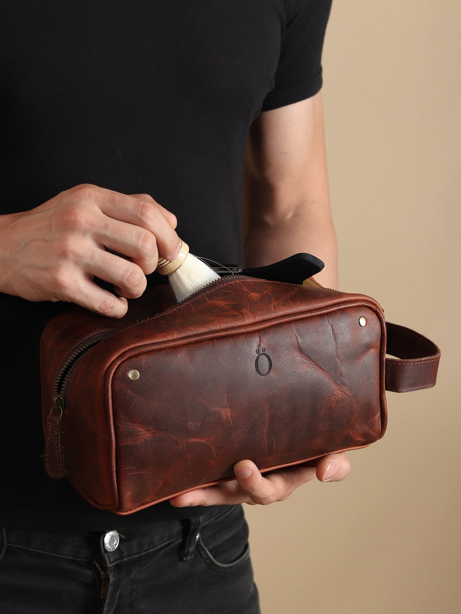 Vintage Leather Dopp Kit - DÖTCH CLUB