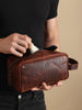 Vintage Leather Dopp Kit