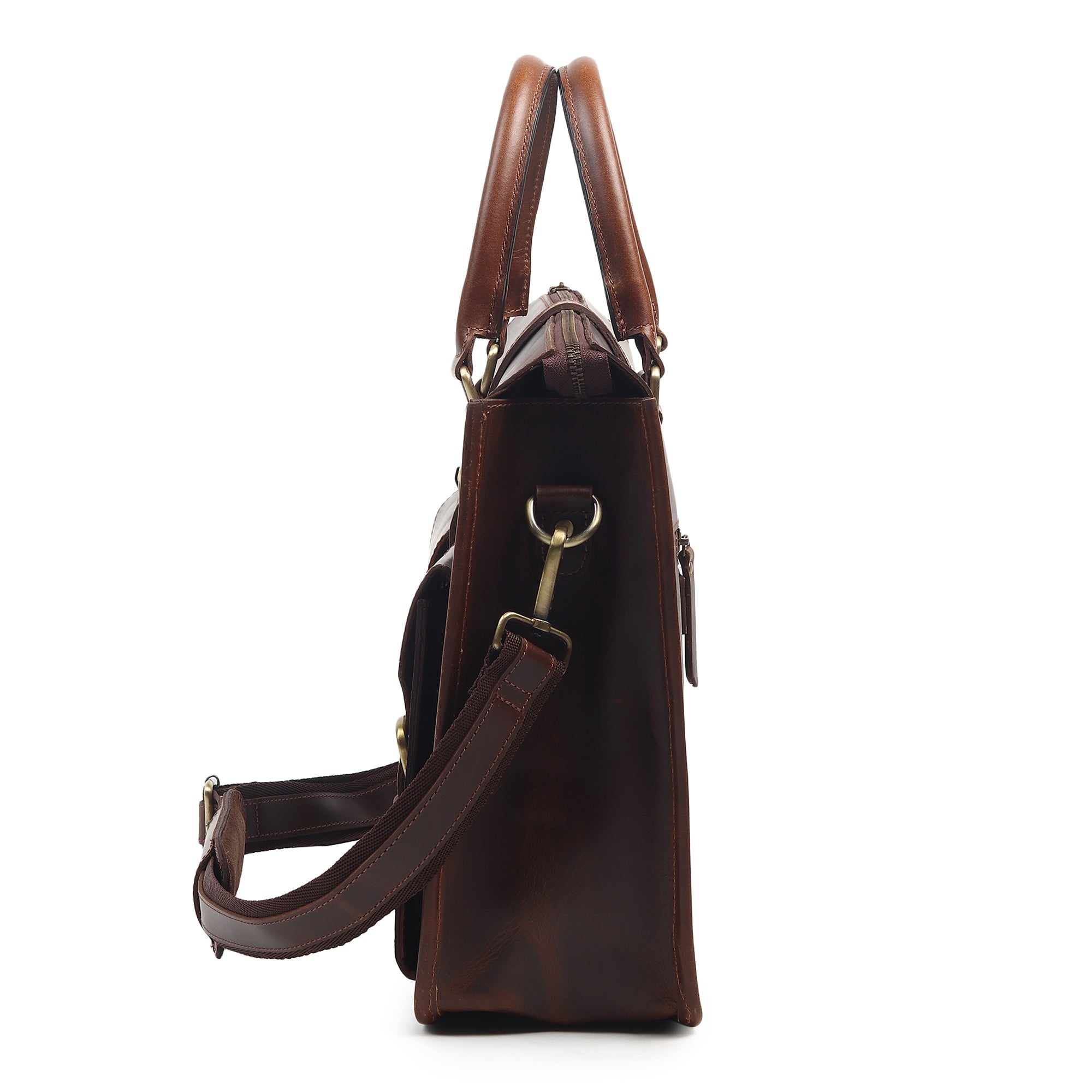 Garrison Leather Laptop Messenger Bag