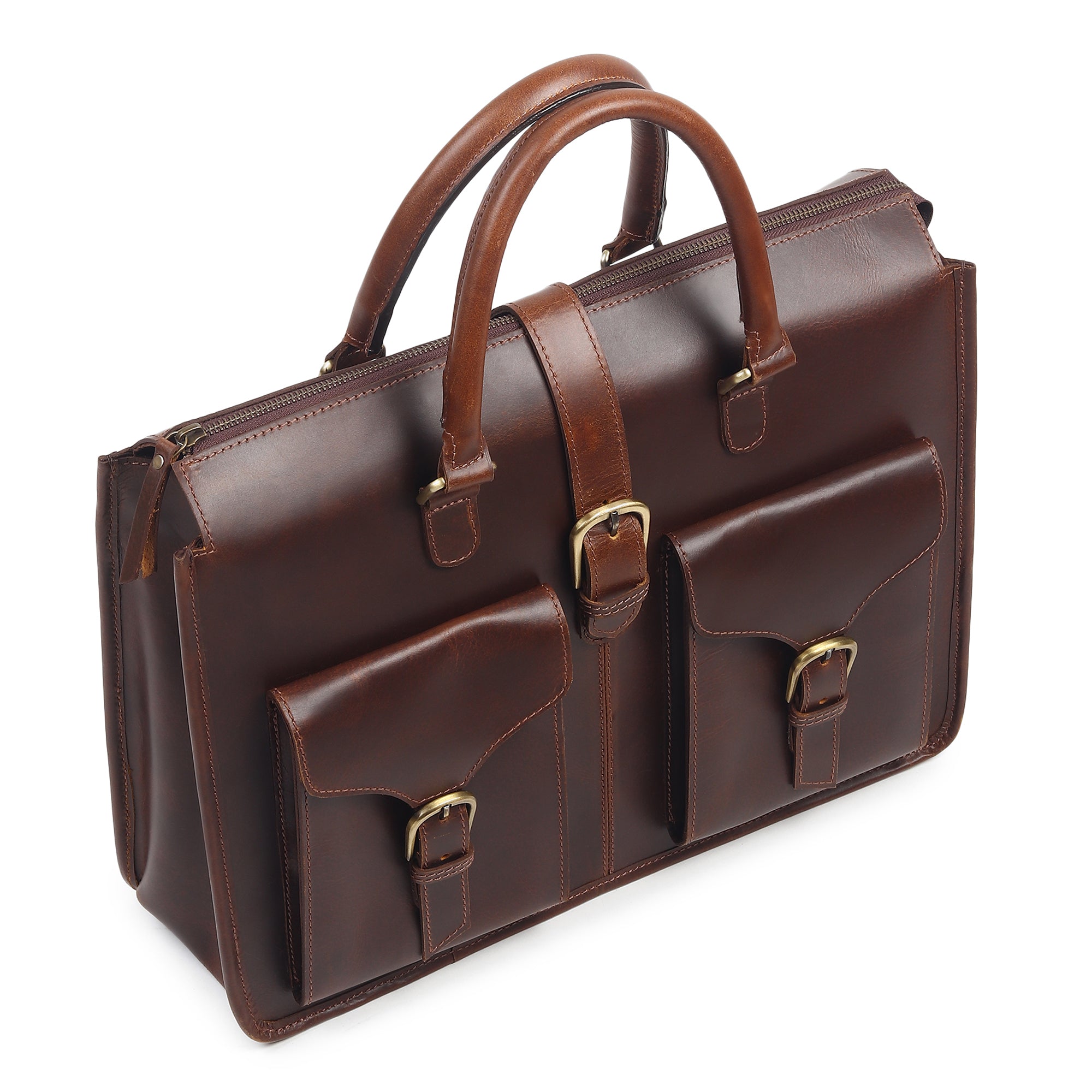 Garrison Leather Laptop Messenger Bag