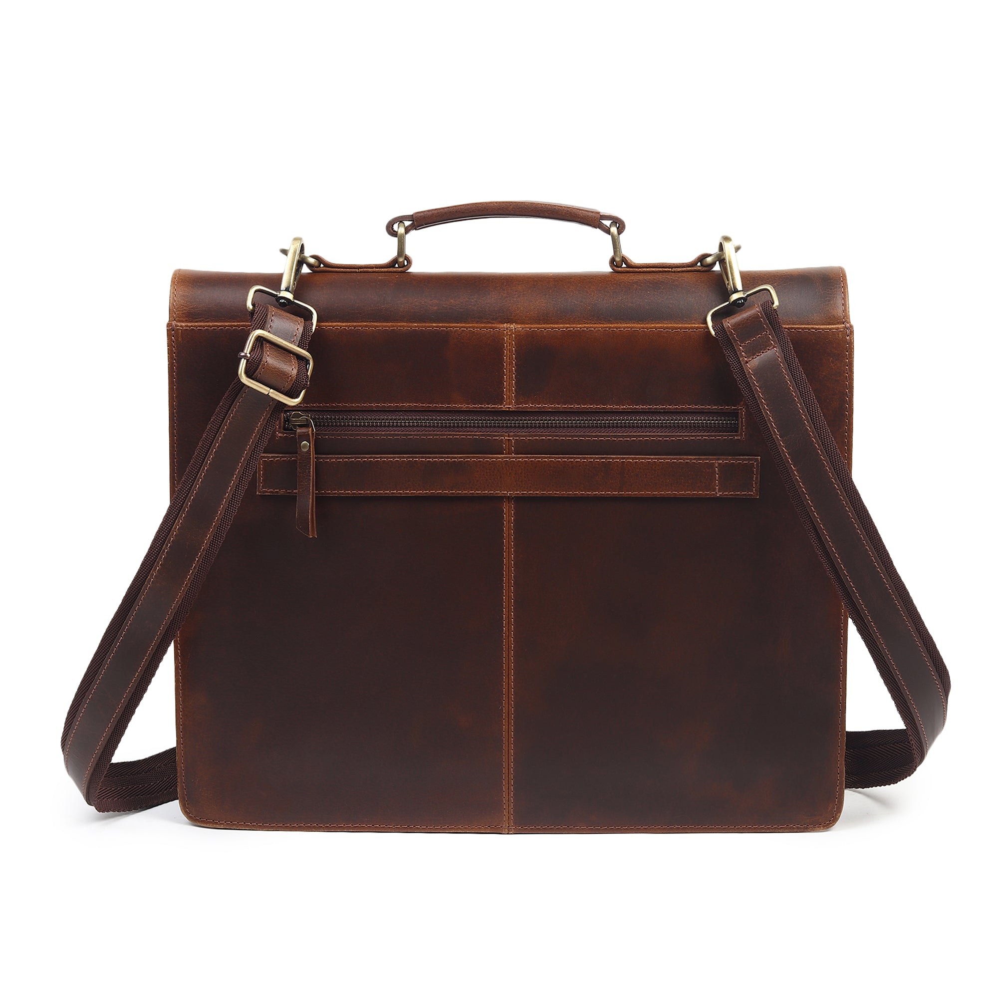 Yorke Leather Laptop Messenger Bag