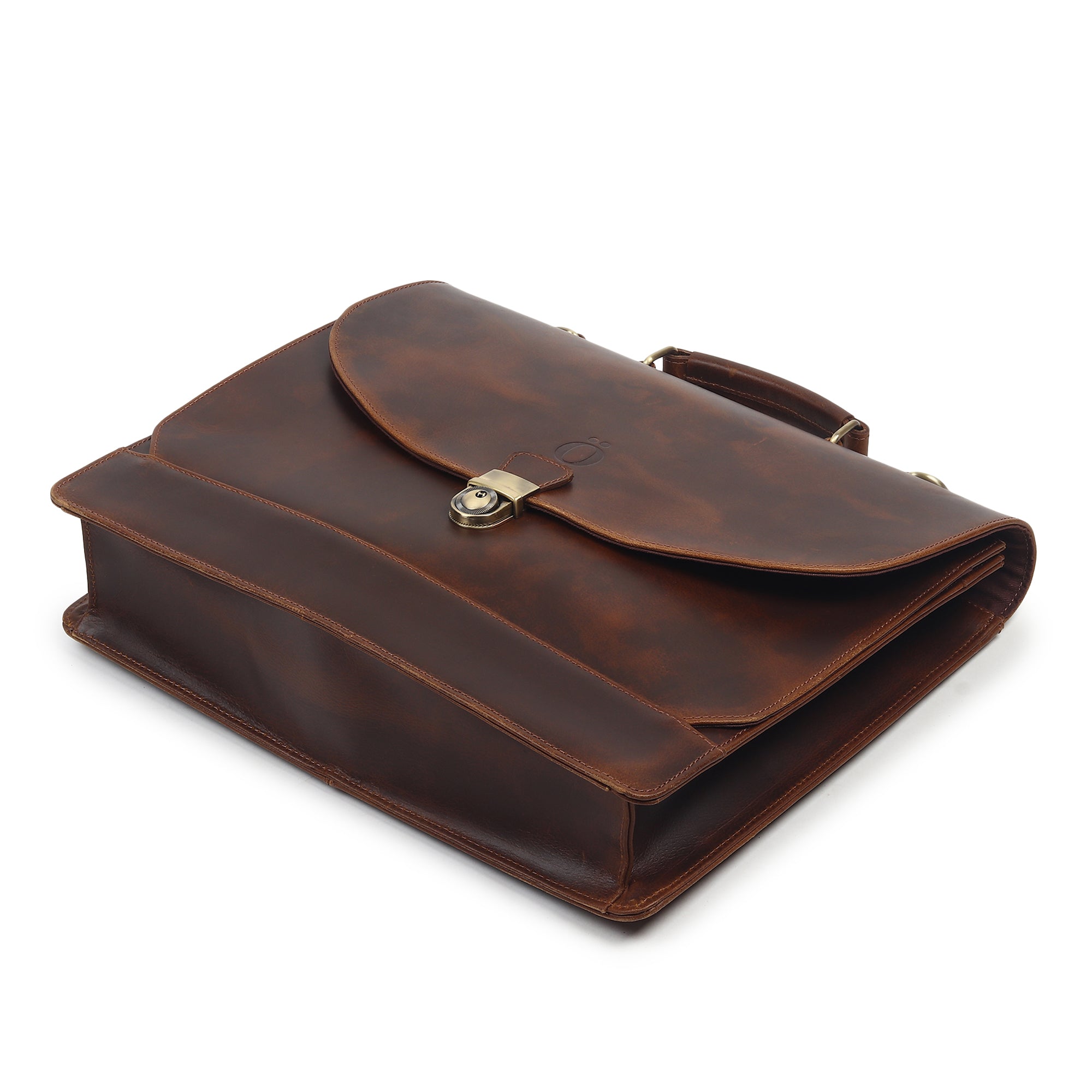Yorke Leather Laptop Messenger Bag