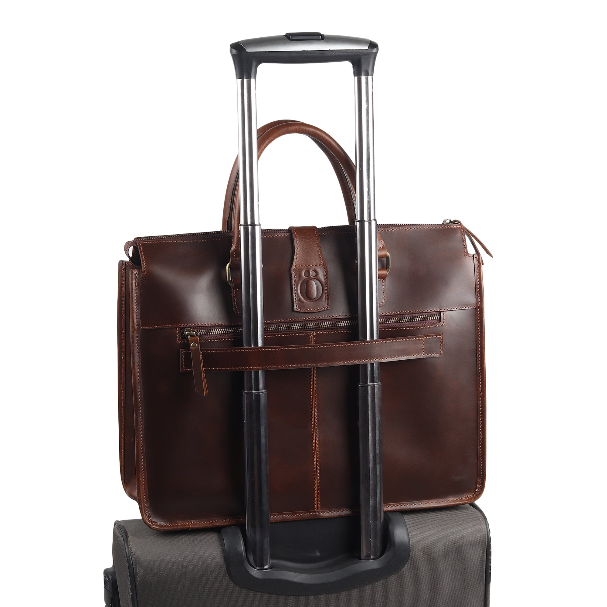 Garrison Leather Laptop Messenger Bag