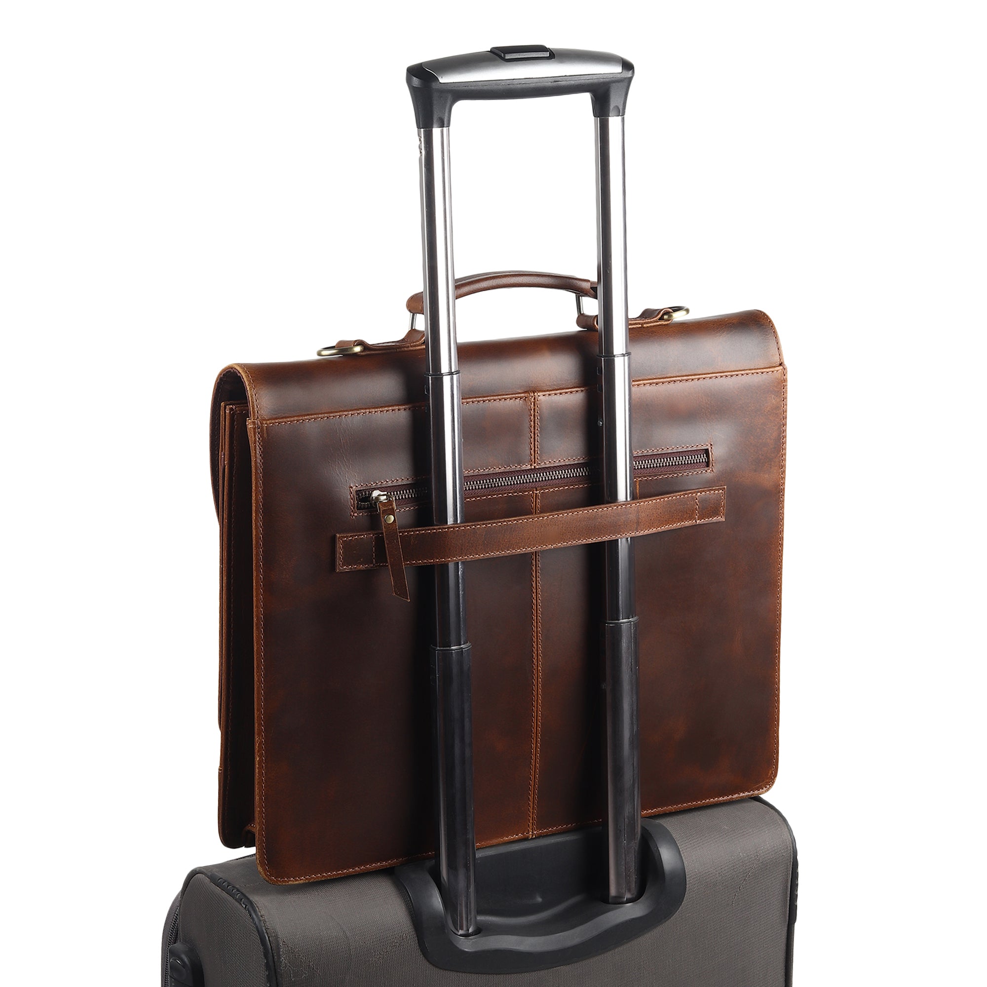 Yorke Leather Laptop Messenger Bag