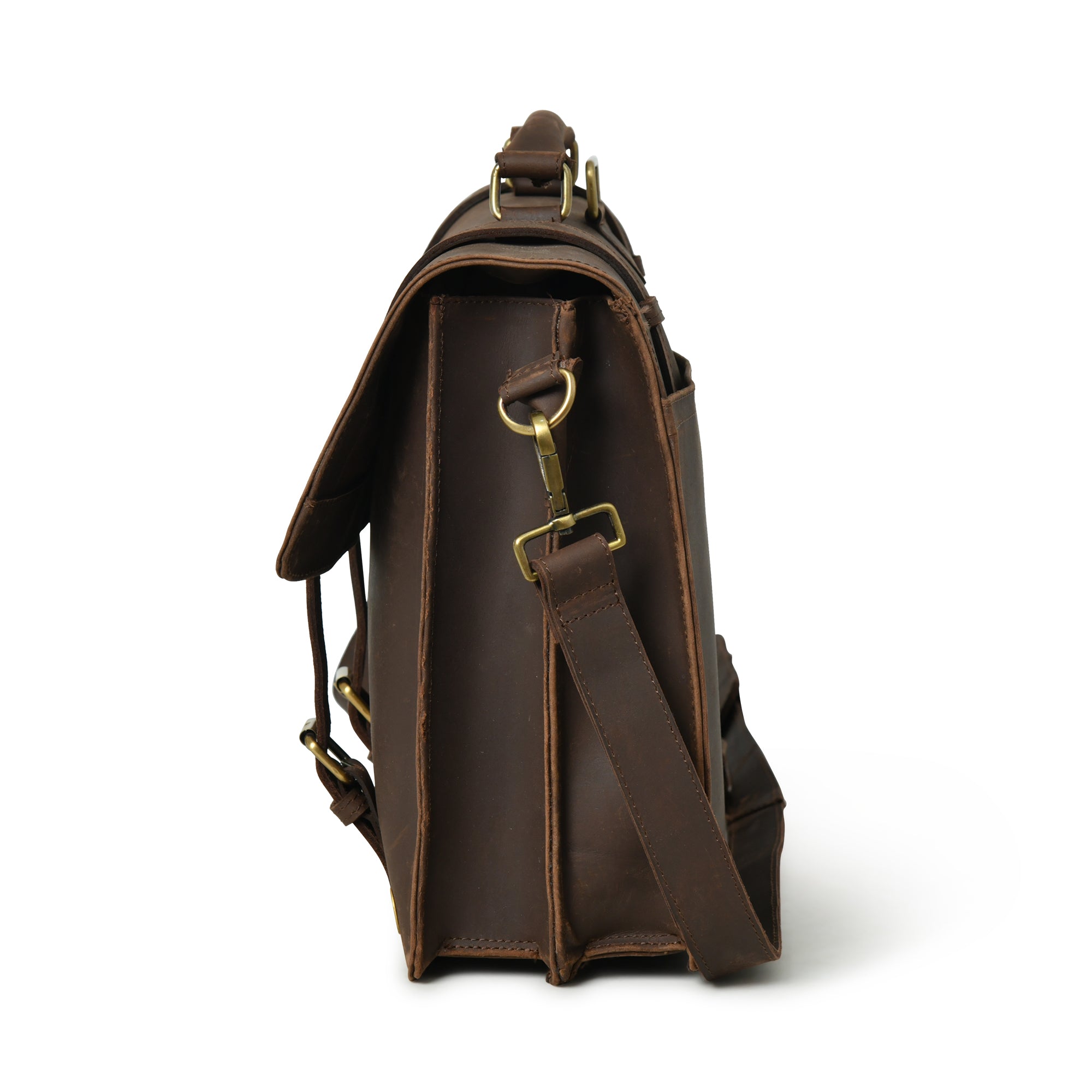 Lakshan Buffalo Leather Satchel Bag - DÖTCH CLUB