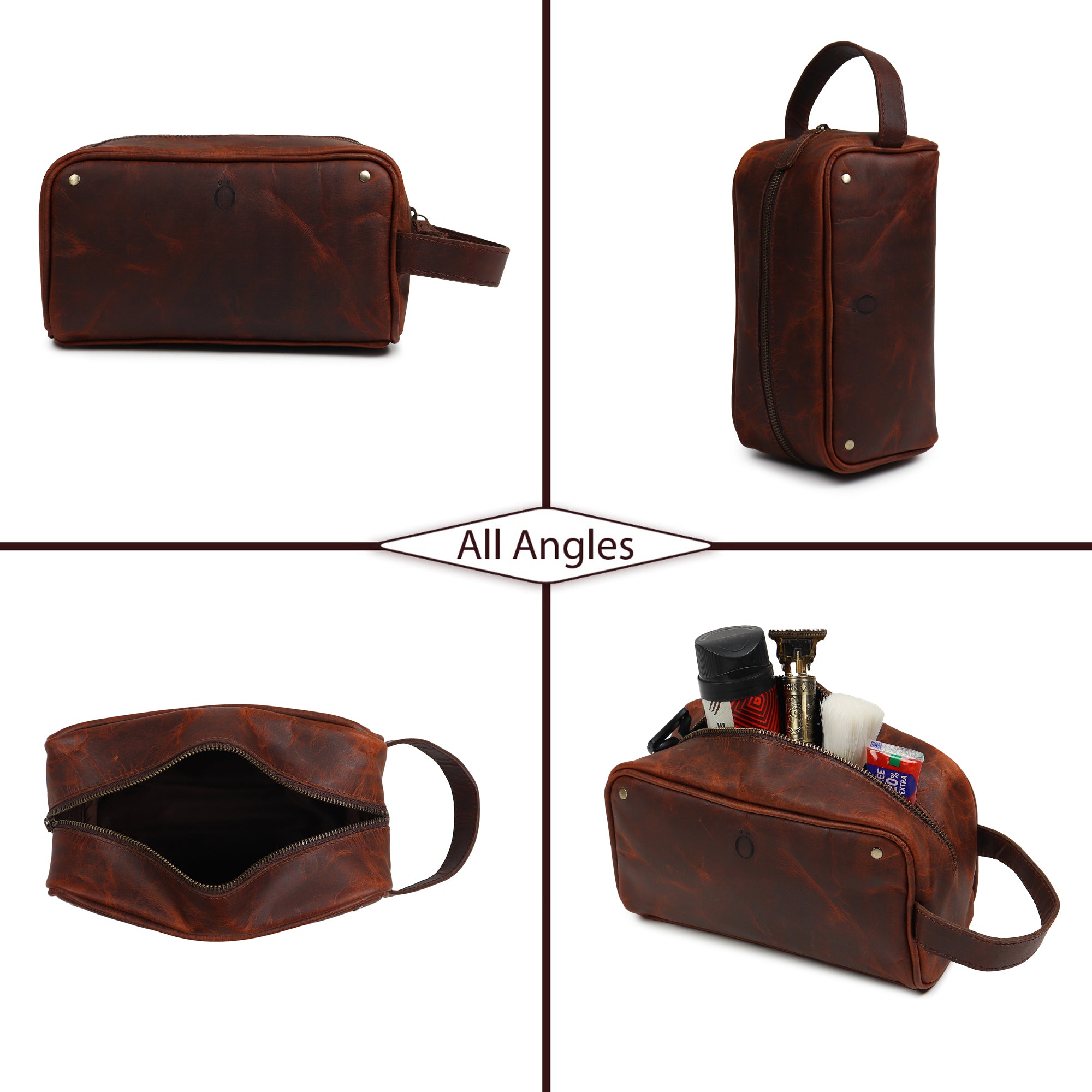 Vintage Leather Dopp Kit - DÖTCH CLUB