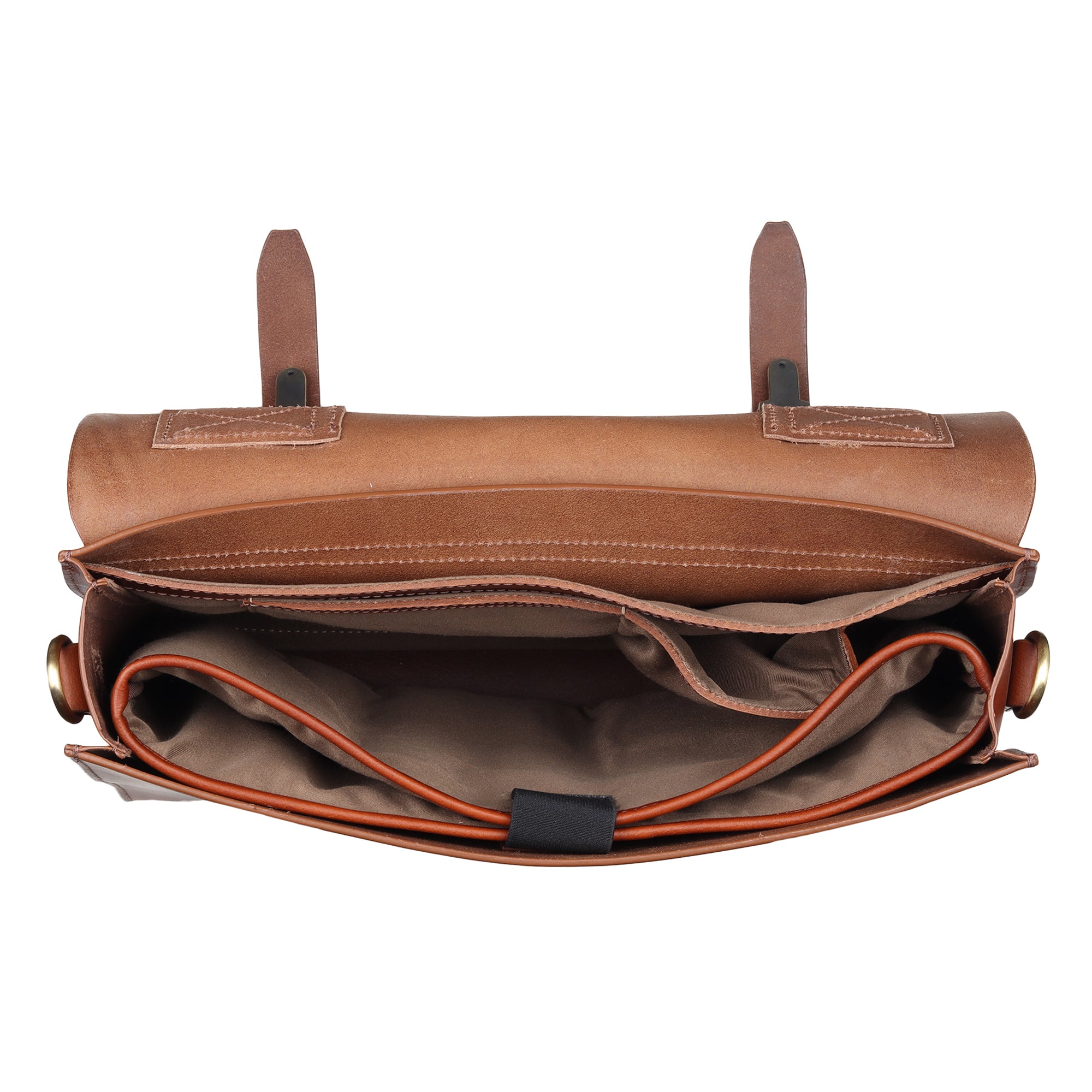Interior compartments of Gefforey vintage work bag