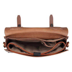 Interior compartments of Gefforey vintage work bag