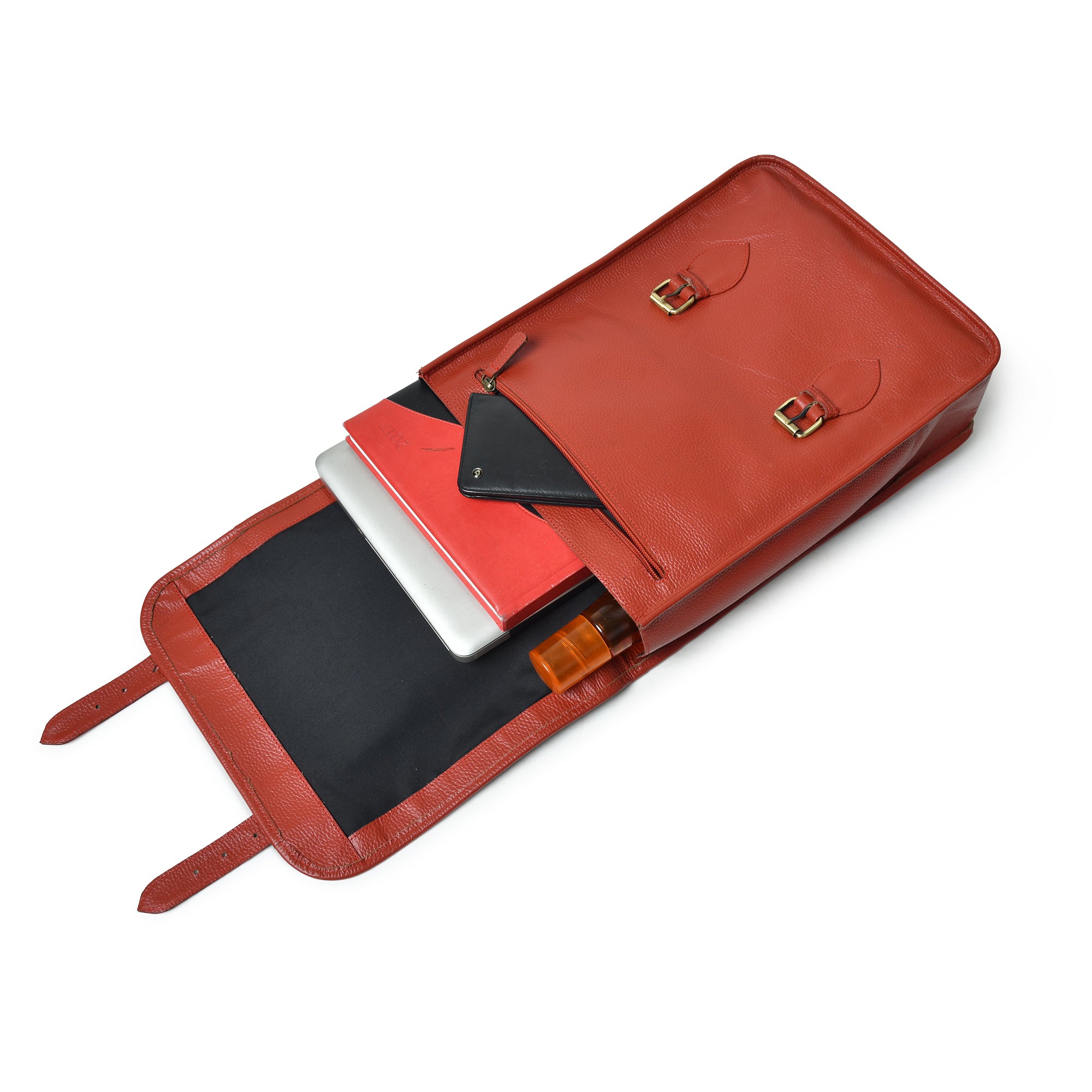 Penny Leather Backpack- Red - DÖTCH CLUB