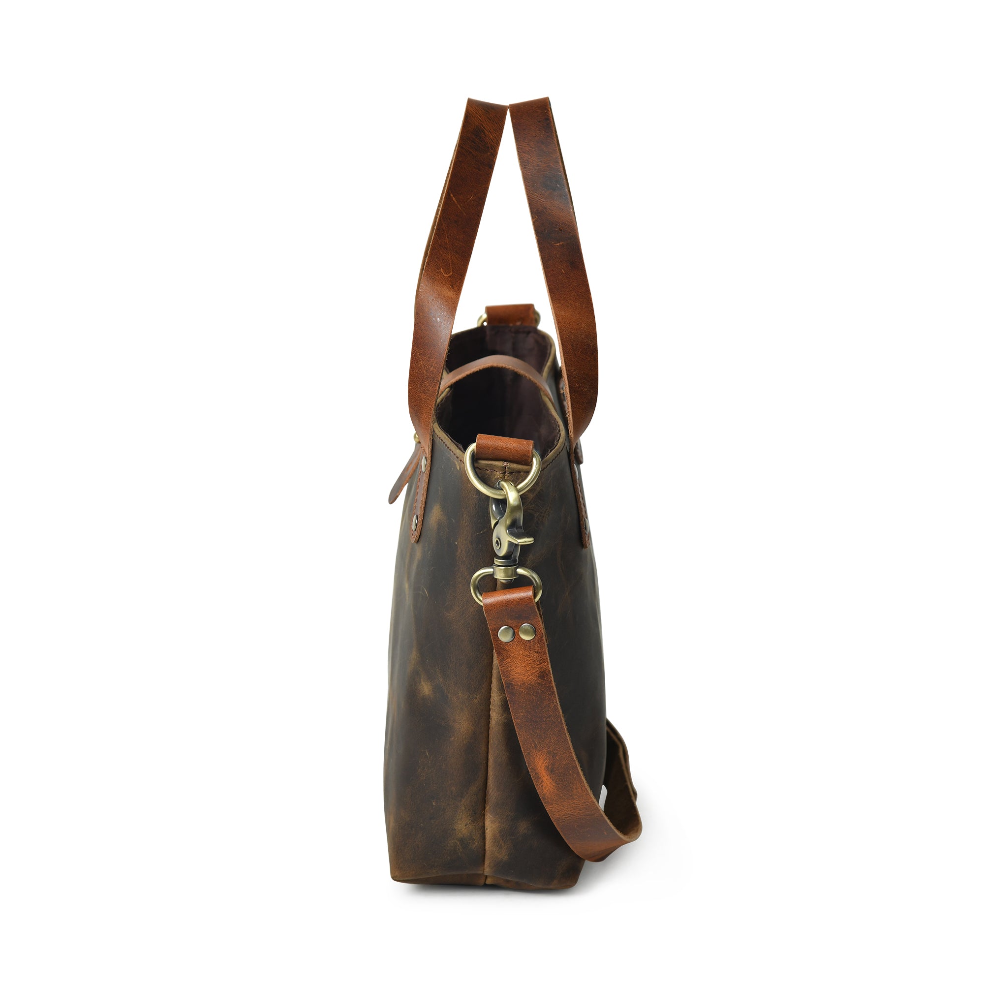 Lata Leather Tote Bag - Mini Crossbody - DÖTCH CLUB