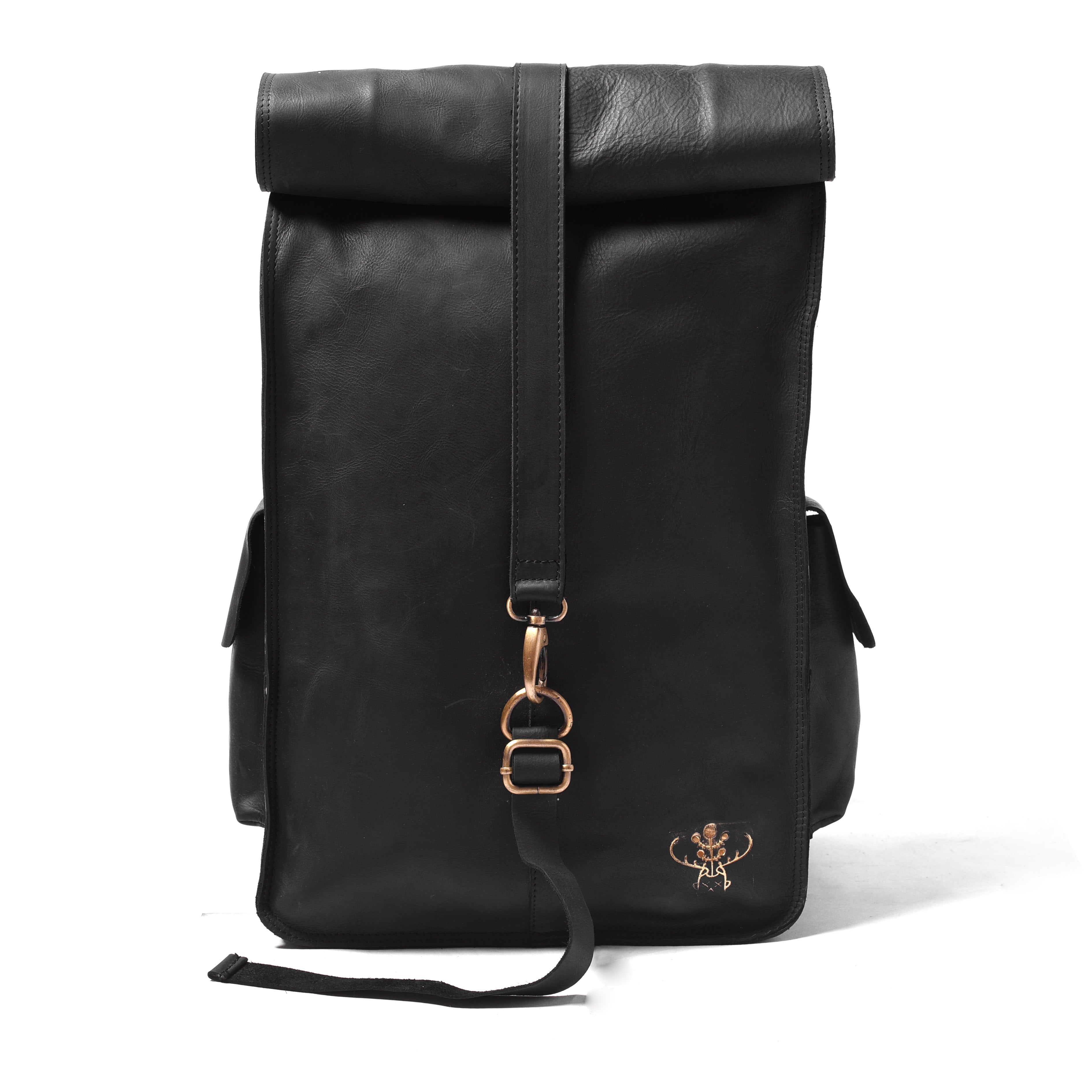 Leather Roll Top Backpack - DÖTCH CLUB